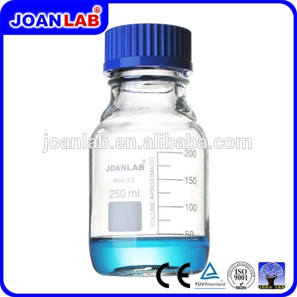 ジョーン実験室ホウケイ酸ガラス3.3試薬瓶青色キャップ付き-実験用ボトル問屋・仕入れ・卸・卸売り