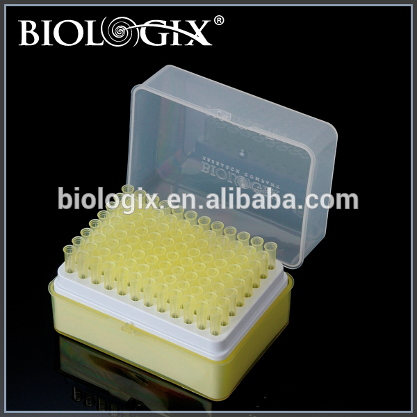 Biologix ppプラスチック黄色ピペット先端滅菌ラッキング96あたりラック使い捨てユニバーサルは、ほとんどpipettors-ピペット問屋・仕入れ・卸・卸売り