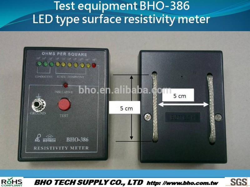 テスト機器BHO-386 led タイプ表面抵抗テスター-抵抗計問屋・仕入れ・卸・卸売り