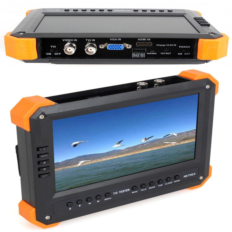 12v-out x41t 7 "tft液晶HD-TVI + hdmi + vga + cvbs カメラ テスト表示モニター テスター-問屋・仕入れ・卸・卸売り