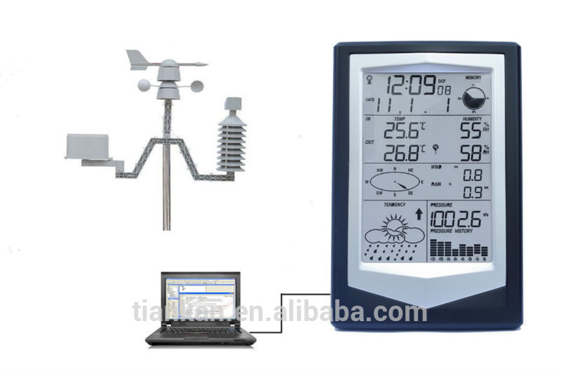 プロの太陽ウェザーステーションws1040/433mhzのワイヤレスウェザーステーション/digitalテーブルの気象観測所-温度計問屋・仕入れ・卸・卸売り