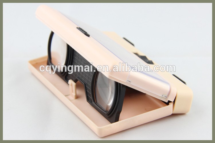 MH0038ミニピンクプラスチック折りたたみ双眼鏡-望遠鏡、双眼鏡問屋・仕入れ・卸・卸売り