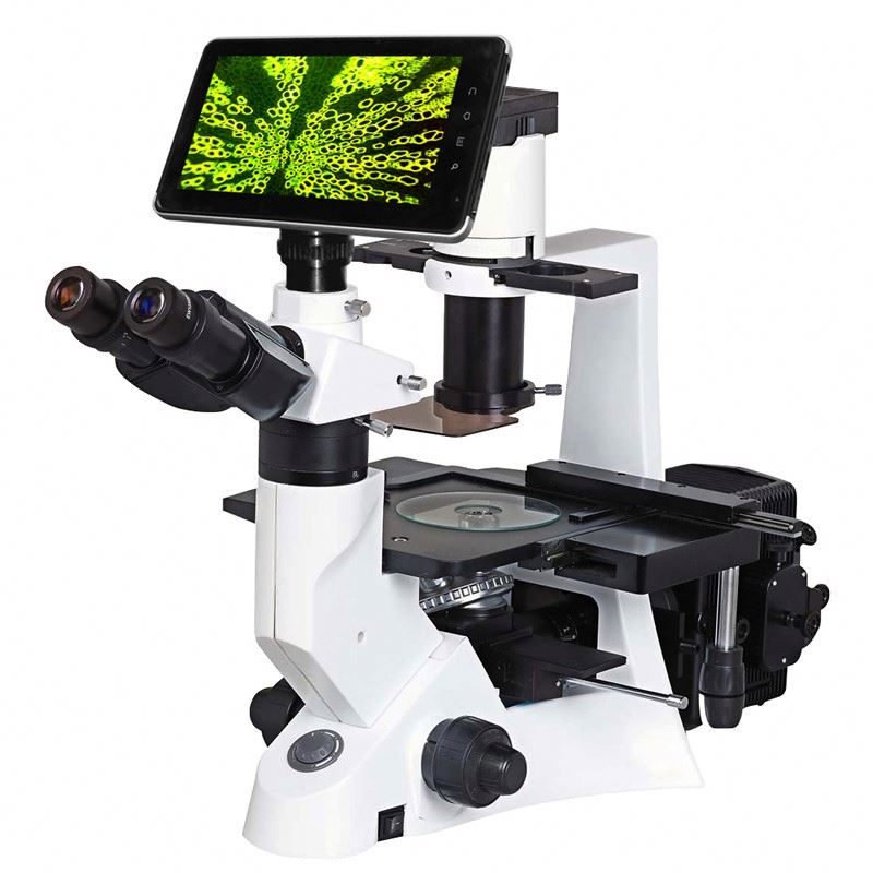 400x三眼位相コントラスト生物液晶倒立顕微鏡-顕微鏡問屋・仕入れ・卸・卸売り