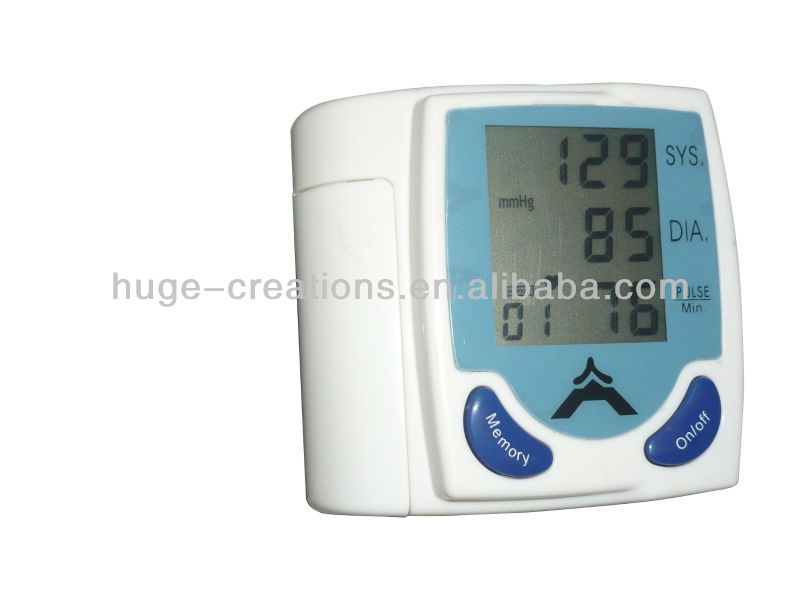青いリスト式デジタル血圧モニター-圧力モニター問屋・仕入れ・卸・卸売り