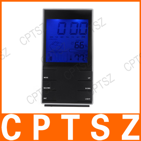 Lcd屋内アトモスdm-3220テーブルクロックデジタル湿度温度天気予報ステーションカレンダーのアラーム付き時計バックライト-温度計問屋・仕入れ・卸・卸売り
