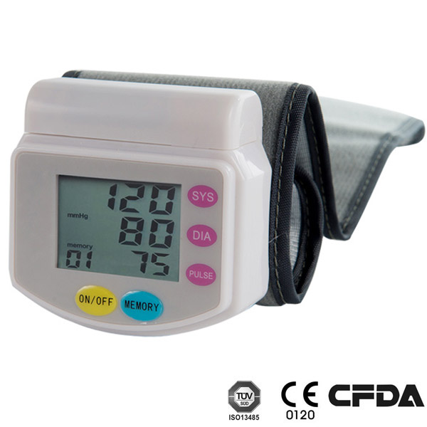 日付付き血圧計/タイムスタンプと豪華キャリーケース大きな液晶高- 精度デジタル手首の血圧計-圧力モニター問屋・仕入れ・卸・卸売り