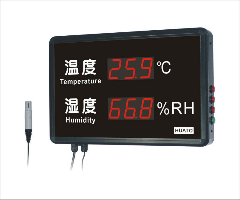 大型led表示デジタル温度計/リモートled表示温度計湿度計/huatohe218a温湿度-温度計問屋・仕入れ・卸・卸売り