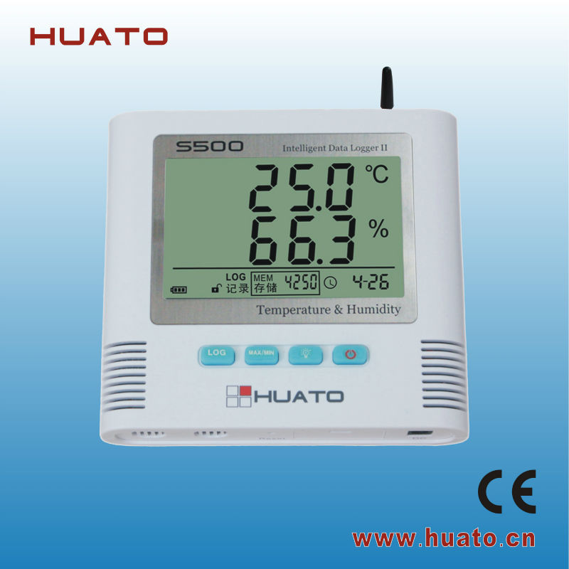 Sms警報メーターの温度計湿度/huatos500-th-gsm湿度温度記録計-温度計問屋・仕入れ・卸・卸売り