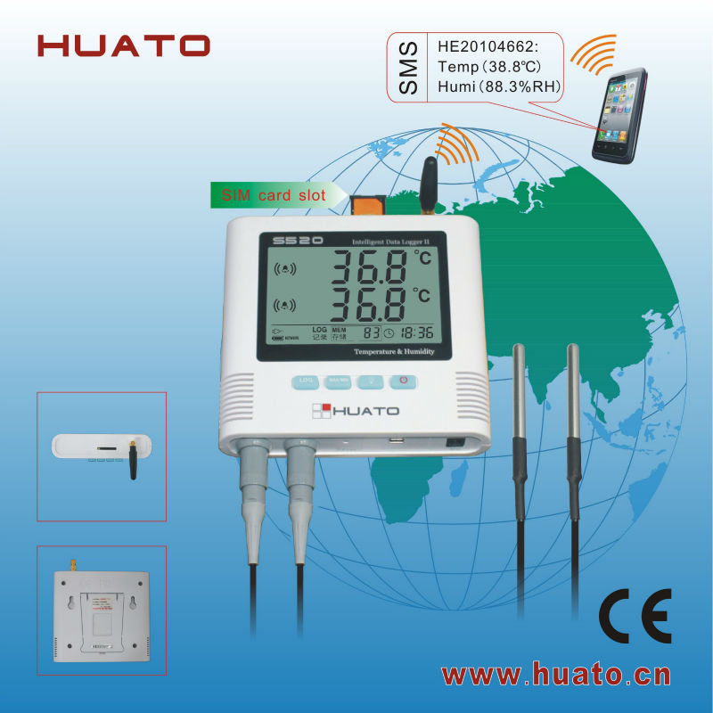 Gsmの温度監視警報/gsmhuatos500-dt-gsm温度データロガー-温度計問屋・仕入れ・卸・卸売り
