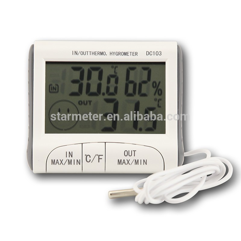 壁時計温度計と湿度計dc103-温度計問屋・仕入れ・卸・卸売り