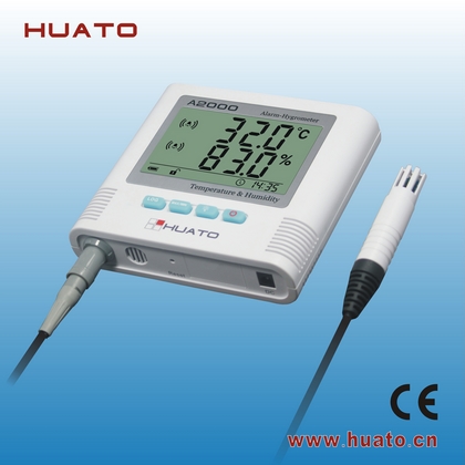A200-EXデジタルlcd温度計&湿度計で3メートル外部センサー-温度計問屋・仕入れ・卸・卸売り