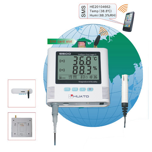 Gprsの温度湿度遠隔実- 時間モニタデータロガー( gprs実時間pcで監視)-温度計問屋・仕入れ・卸・卸売り