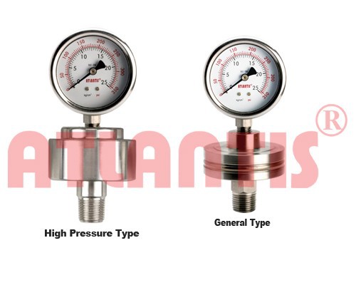 ダイヤフラム式圧力計スレッド化されたプロセス接続- 溶接1- ピースタイプ-圧力計問屋・仕入れ・卸・卸売り