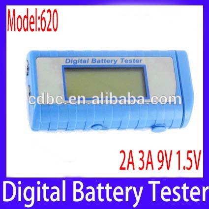 ミニ デジタル バッテリー テスター 620用1.5 ボルト 2a 3a 9 ボルト バッテリー テスト カラー: ブルー-問屋・仕入れ・卸・卸売り