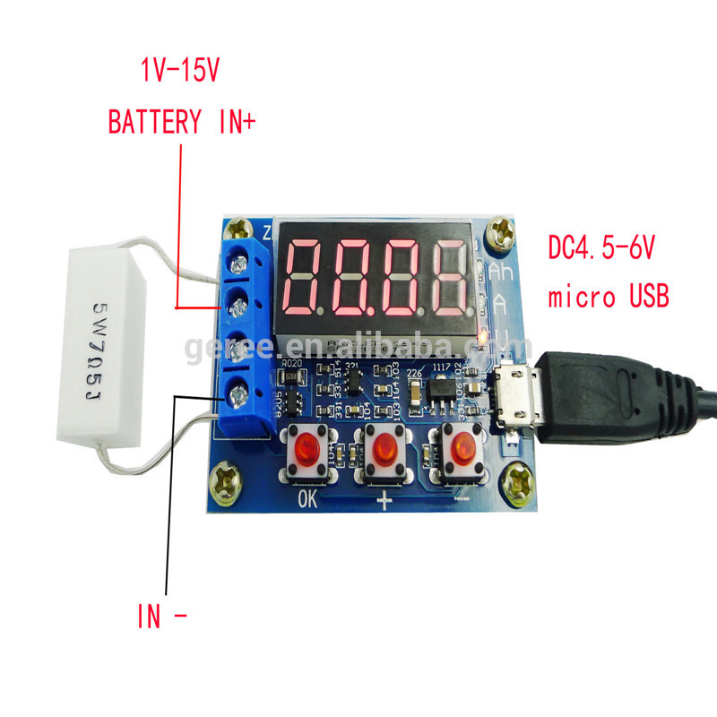 1.5ボルト〜12ボルトバッテリー容量メーター放電テスター用18650リチウムイオンリチウム鉛酸バッテリー-バッテリーテスター問屋・仕入れ・卸・卸売り