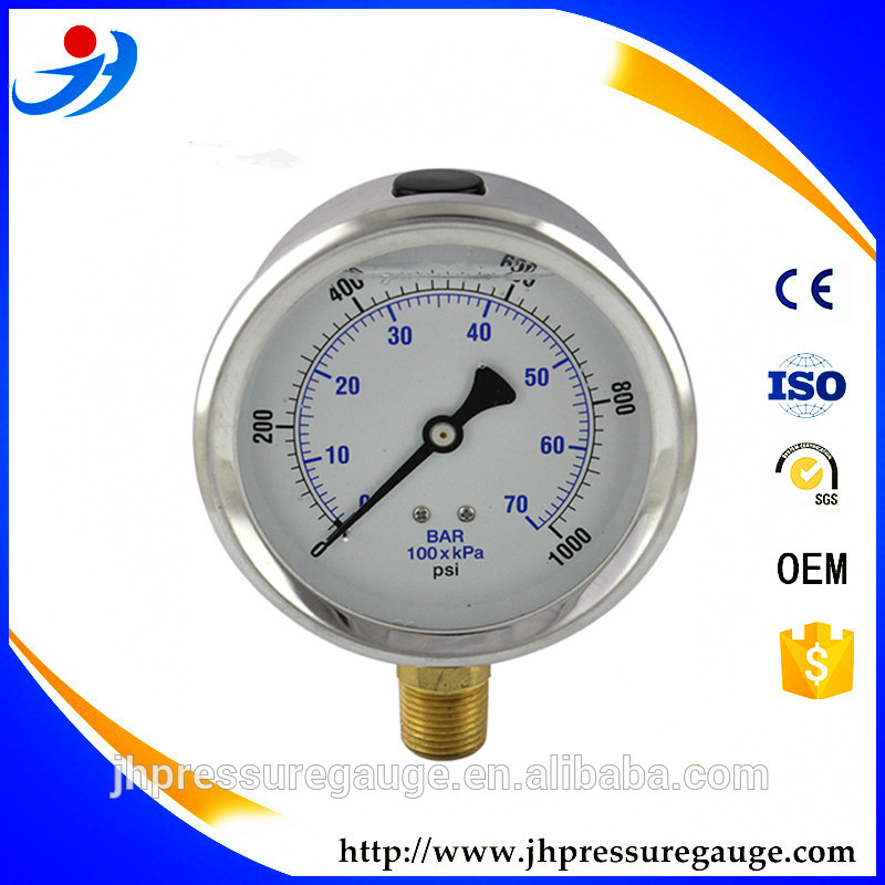 Ce manometers 63ミリメートル10 mpa 100キログラム/cm 2デュアルスケールlm 1/4グラムスレッド-圧力計問屋・仕入れ・卸・卸売り