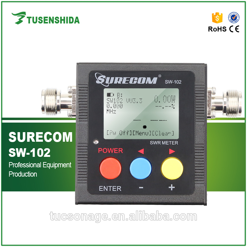 2016新しいsurecom sw-100-520 mhzデジタルvhf/uhfパワー& swrメーター用ハンドヘルドラジオsw102-周波数計問屋・仕入れ・卸・卸売り