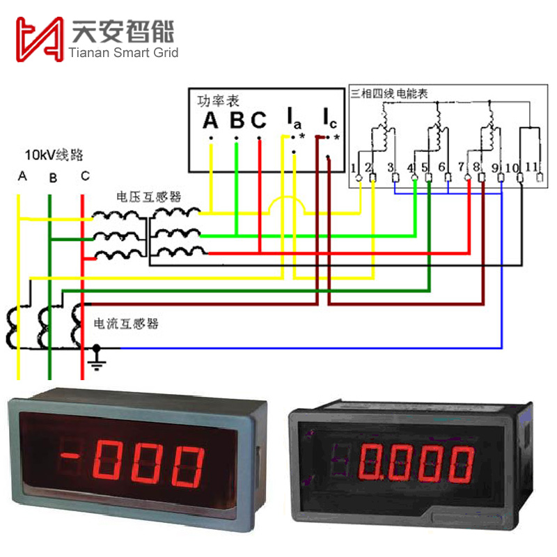 TA-EM01B led単相パネル デジタル電圧計と電流計電圧計-問屋・仕入れ・卸・卸売り