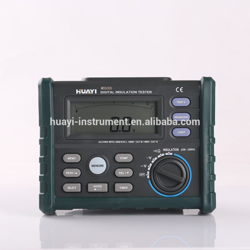 デジタル絶縁抵抗計250-2500v100gvsms5205メートルマルチメータ-抵抗計問屋・仕入れ・卸・卸売り