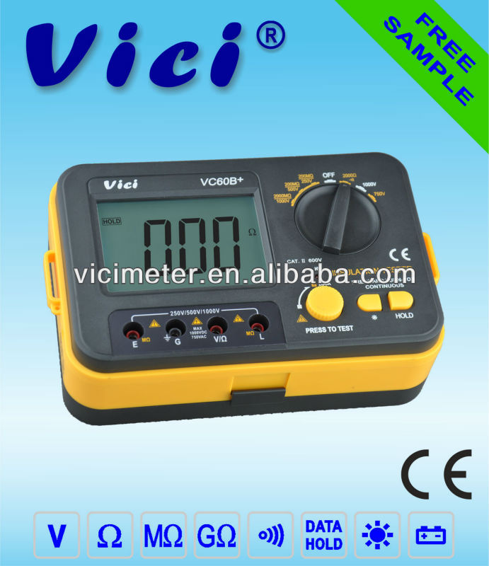 デジタル絶縁高電圧vc60b+メガーテスター-抵抗計問屋・仕入れ・卸・卸売り