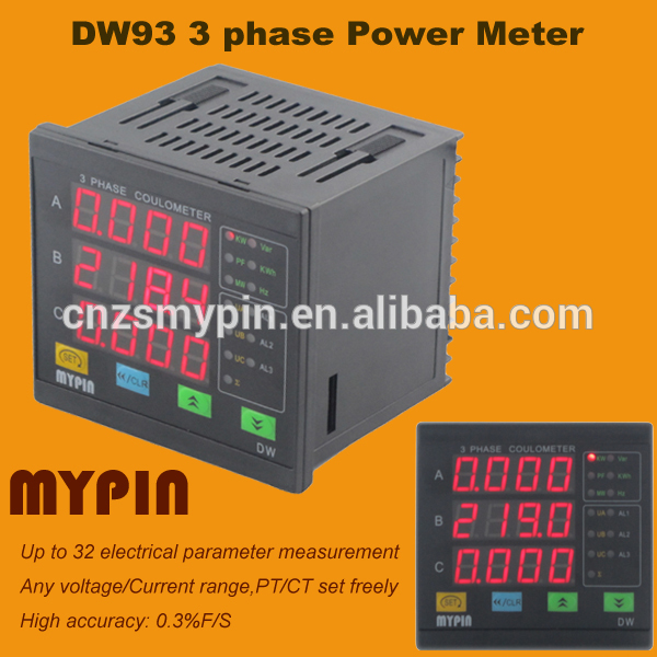 Mypin 3相rs485 m-バス電流電圧周波数計( DW9-3NN4AV600AA5)-パワーメーター問屋・仕入れ・卸・卸売り