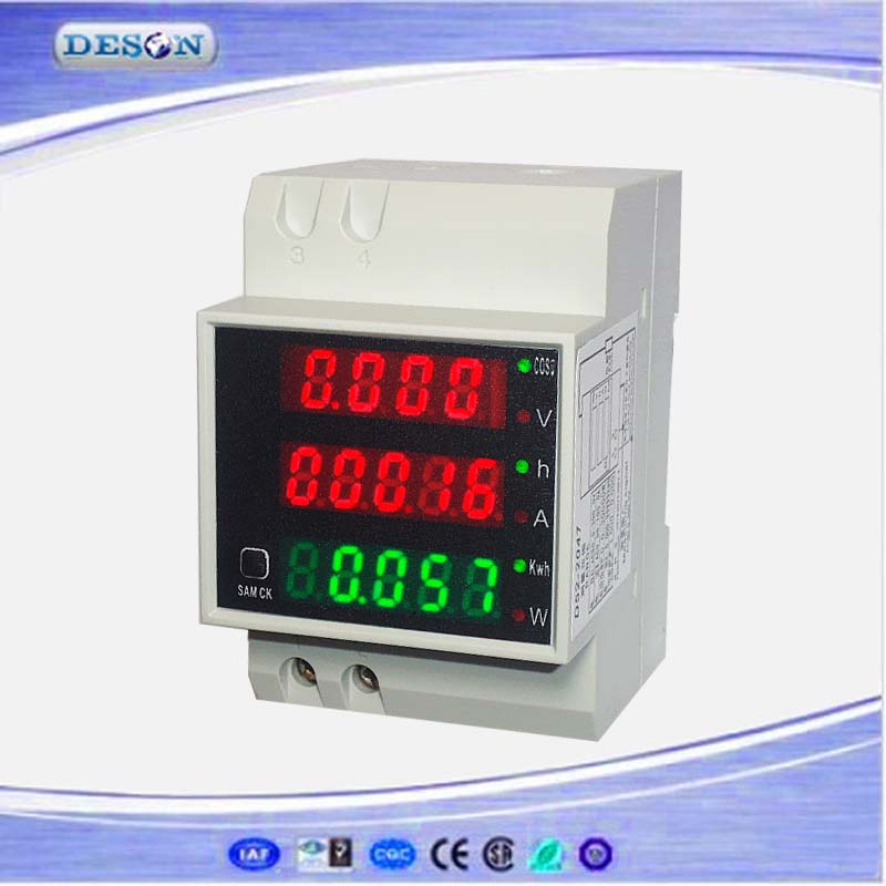三相35ミリメートルdinレール電力量計D52-2047電力量計kwh AC200-450V-パワーメーター問屋・仕入れ・卸・卸売り