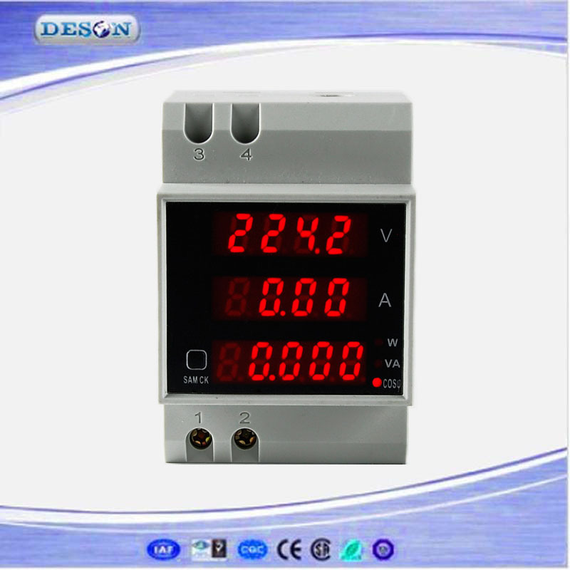 Lcd多機能熱い販売の力率計、 デジタルマルチメータメートルマイクロac80v-300v測定-パワーメーター問屋・仕入れ・卸・卸売り