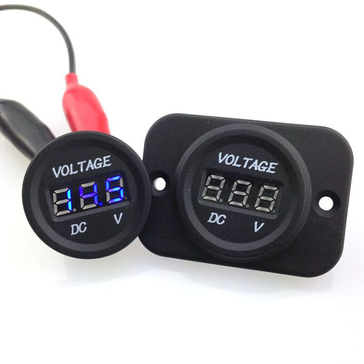 ミニ12ボルトdc車/オート/バス/マリン/ボートデジタルパネル電圧計でled-電圧計問屋・仕入れ・卸・卸売り