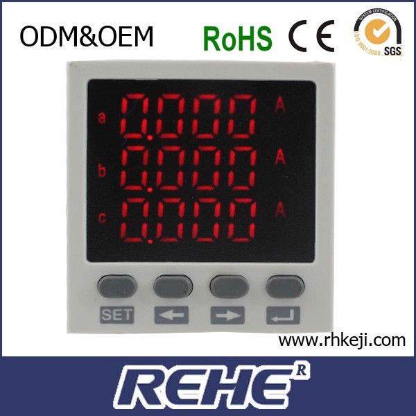 RH-3AA83三相デジタルアナログacアンペアメーター-流速計問屋・仕入れ・卸・卸売り