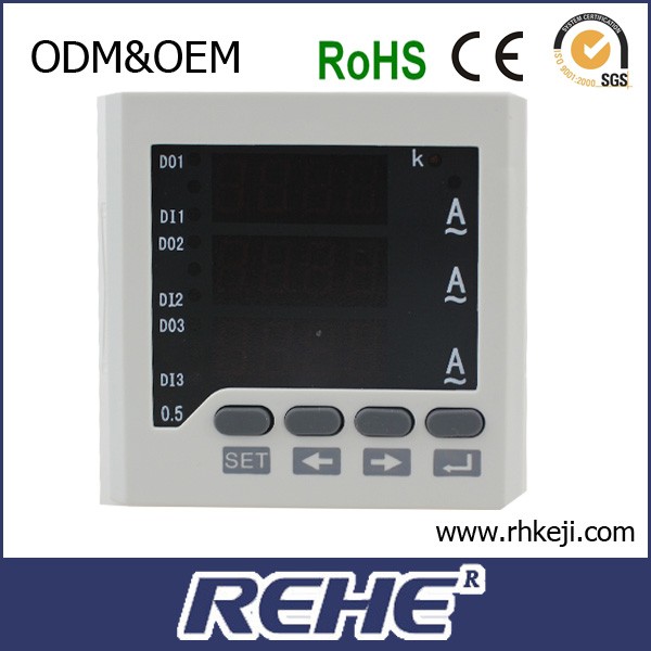 RH-3AA63三相デジタルアナログacアンペアメーター-流速計問屋・仕入れ・卸・卸売り
