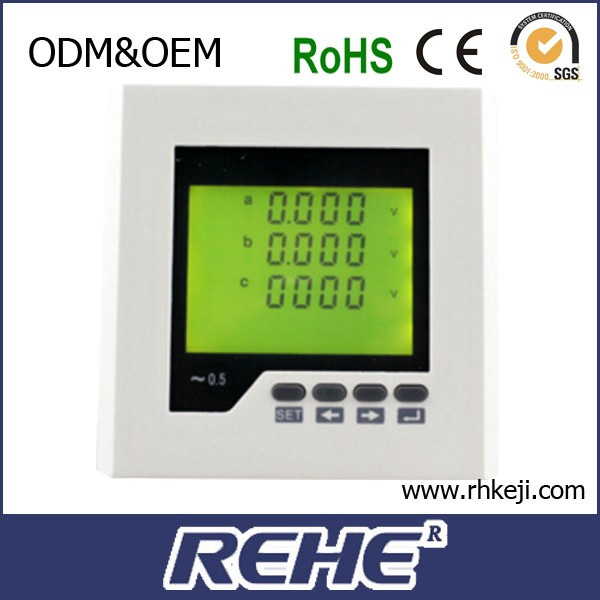 RH-3AV7Y 80*80ミリメートル液晶三相デジタルアナログ交流電圧計-流速計問屋・仕入れ・卸・卸売り