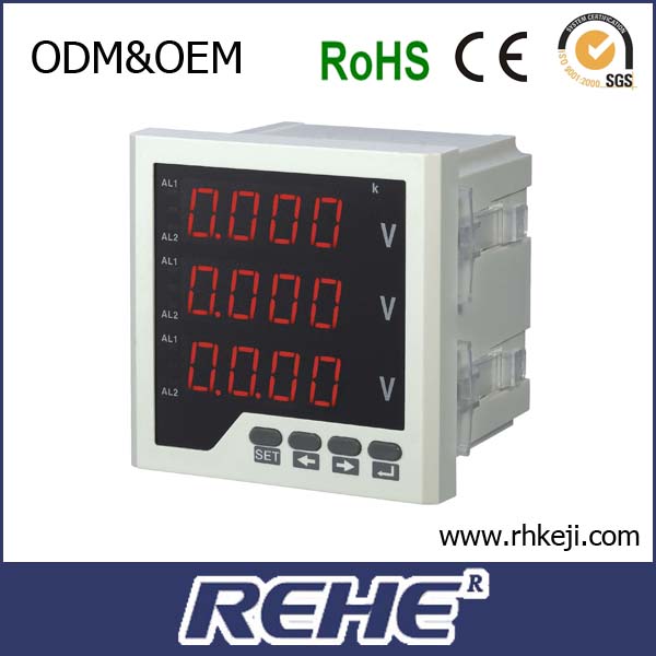 RH-3AV63知力電圧計デジタルledディスプレイ三相電圧計-電圧計問屋・仕入れ・卸・卸売り