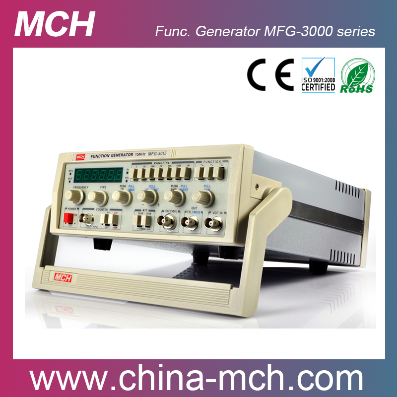 電圧制御周波数ce認定ファンクションジェネレータMFG-3000シリーズ0.1 ｈｚ〜15 mhzオプションam/fm機能-信号発生器問屋・仕入れ・卸・卸売り