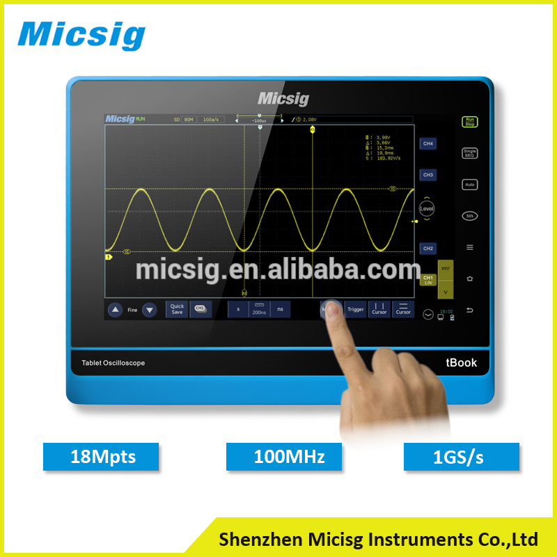 Micsig dso 100 mhz 2チャンネルデジタルタブレットオシロスコープ、1gs/s tbookデジタルosciloscope-オシロスコープ問屋・仕入れ・卸・卸売り