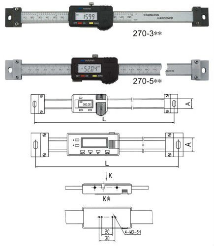 (270-560) 0-800mm/32 "デジタルのスケールの単位(横のタイプ)-その他電子計測器問屋・仕入れ・卸・卸売り