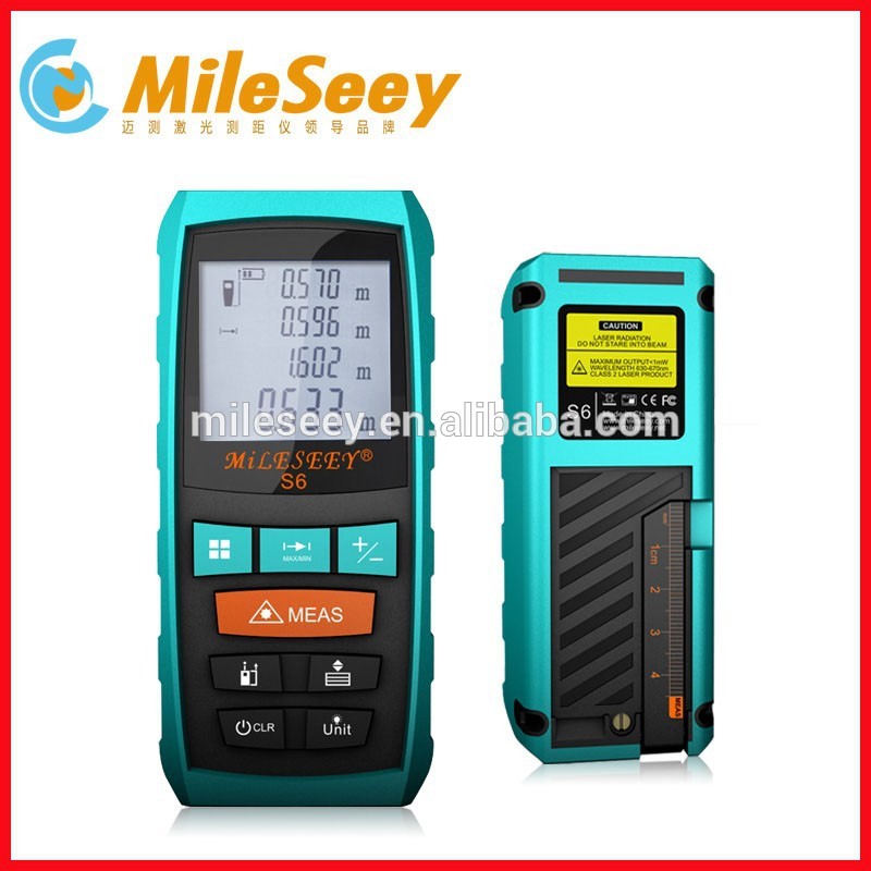 中国oemレーザーメーターmileseey s6 80メートルデジタル測定器レーザー距離計-その他電子計測器問屋・仕入れ・卸・卸売り