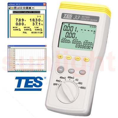 Tes-33バッテリ容量テスター、 バッテリーdca/ＤＣＶ/容量/抵抗/usb付き温度データロガー-その他電子計測器問屋・仕入れ・卸・卸売り