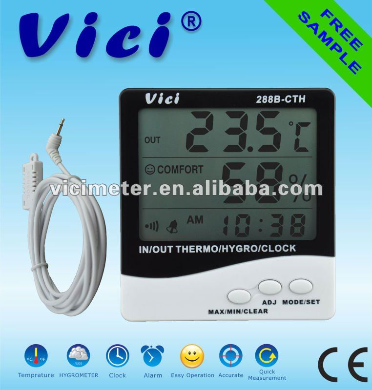 ウォールクロック温度計湿度計デジタル288b-cth高品質で-水分計問屋・仕入れ・卸・卸売り