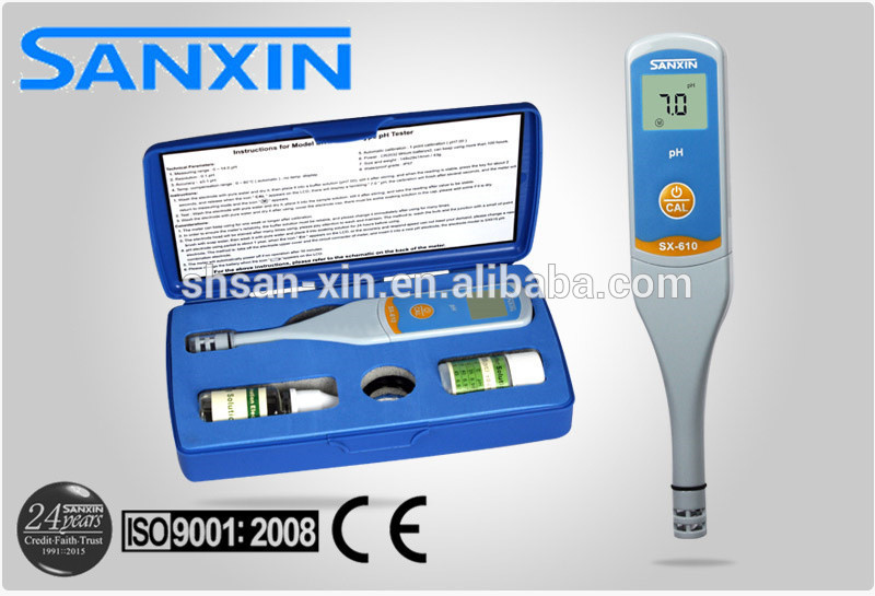 Sanxinsx610ペンポケットタイプのph試験機( ph、 temp、 ip57、 atc、 ce、 iso)-PH メーター問屋・仕入れ・卸・卸売り
