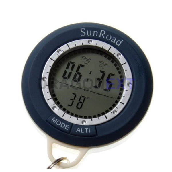 山の自転車に乗ることをハイキングするための温度計のコンパスの腕時計が付いているデジタル1つの多機能の高度計に付き6つ-高さ測定器問屋・仕入れ・卸・卸売り