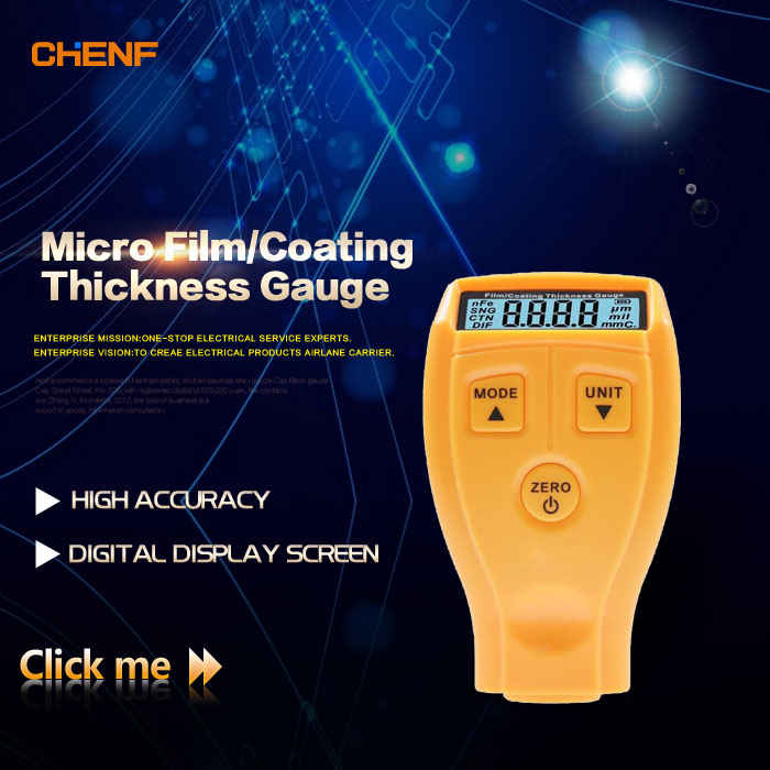 Chenf高品質と安いフィルム/コート厚さゲージ( 0〜1800/0〜70.9mil)-幅測定器問屋・仕入れ・卸・卸売り