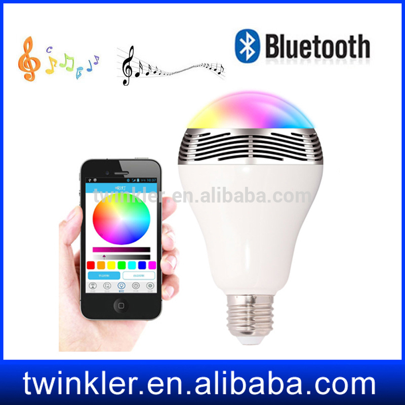 電球e27、新製品上の中国市場e27 bluetooth led電球で音楽モード、bluetoothスピーカー音楽ledブラブ-LEDの球根ライト問屋・仕入れ・卸・卸売り