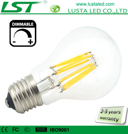 e12e14e17e27ledキャンドルランプヴィンテージレトロフィラメント電球エジソンスタイル2w4w6ワット8ワットフィラメントの電球を導いた調光可能な-LEDの球根ライト問屋・仕入れ・卸・卸売り
