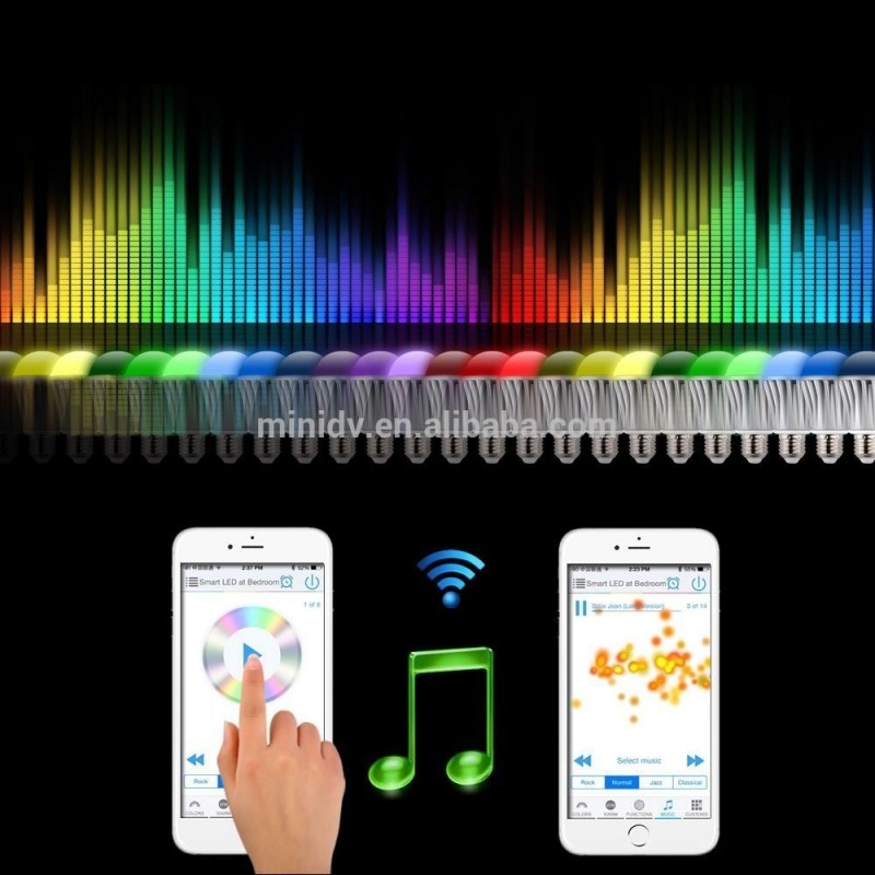 新製品スマートホームインターネットリモートコントロールe27 7ワットrgbw wifi led電球で音楽フラッシュカラー変更-LEDの球根ライト問屋・仕入れ・卸・卸売り