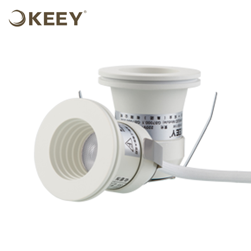Keey 2ワットミニledスポットライトプロジェクト使用155LMカットアウト35ミリメートル暖かい白ホテルスポットライトQYE1-TH1511W-LED Downlights問屋・仕入れ・卸・卸売り