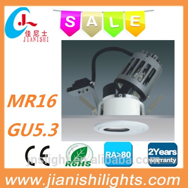 ホテル照明佛山220vmr16gu5.3ダイキャストアルミライトダウン引っ込んだフィクスチャ-LED Downlights問屋・仕入れ・卸・卸売り