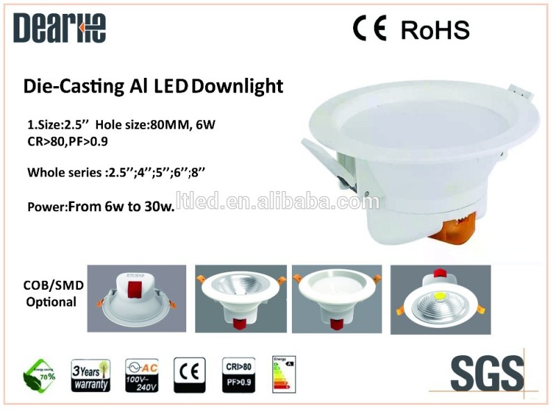 ハイト品質省エネledダウンライトで良い価格cob/smdダウンライト-LED Downlights問屋・仕入れ・卸・卸売り