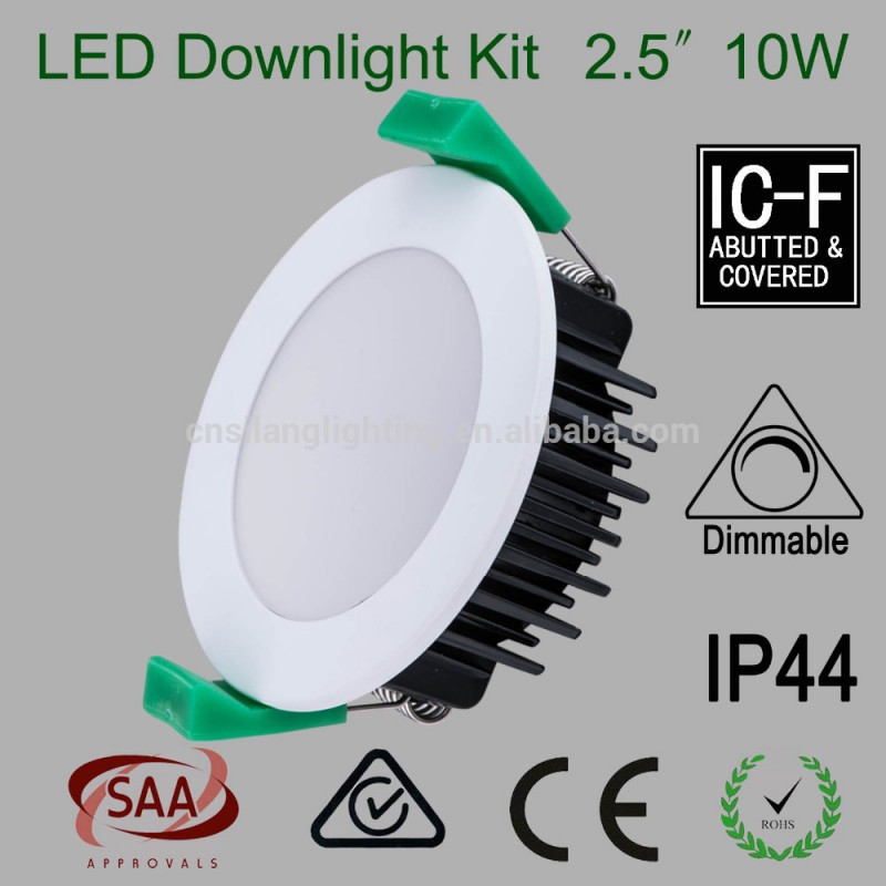 2.5インチ10ワット調光可能なledダウンライトsaa70mmカットアウトサテンクローム仕上げ-LED Downlights問屋・仕入れ・卸・卸売り