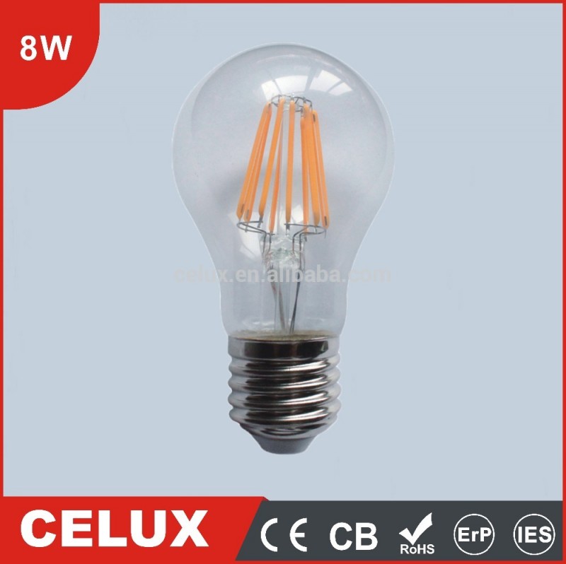 2016 ce cb rohs 8ワットe27/b22 ledフィラメント電球住宅-LEDの球根ライト問屋・仕入れ・卸・卸売り