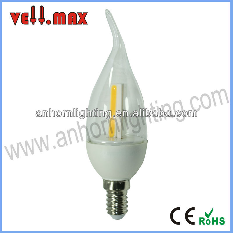 フィラメント2.5w300lmポートベイledキャンドルライト。 最大vellmax-LEDの球根ライト問屋・仕入れ・卸・卸売り